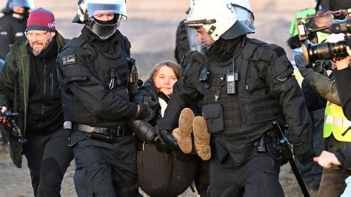
Greta Thunberg Detained During Protest in a Germany Village 