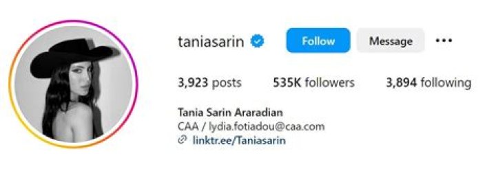 Tania Araradian Height, Weight, Net Worth, Age, Birthday, Wikipedia, Who, Nationality, Biography