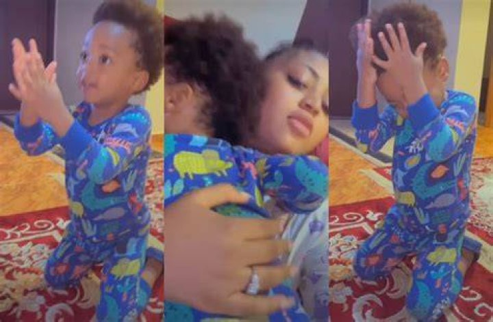 
Uche Jombo, Destiny Etiko, Others React As Regina Daniels’ Son Begs For Forgiveness For Destroying An Expensive Item 
